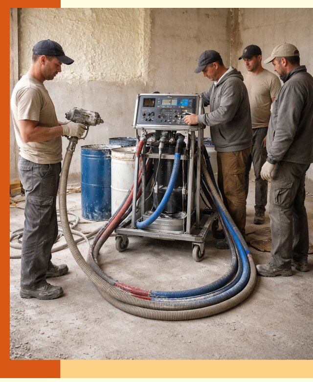 Аренда установки для напыления ППУ в Черкесске на выгодных условиях